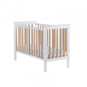 TO-MA bērnu gultiņa 2 in 1 "Cozy Fox" - White/Beech | KIDO.LV