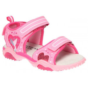 American Club rozā sandales ar LED gaismiņām meitenēm | KIDO.LV
