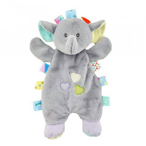 TULILO Attīstoša mīļmantiņa ar zirnīšiem ELEPHANTE, grey, 25cm | KIDO.LV