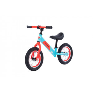 MOOVKEE līdzsvara divritenis MATTY, pumpējamas riepas, zils/oranžs | KIDO.LV