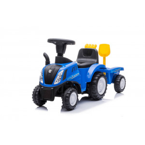 NEW HOLLAND Skrejmašīna / Traktors ar piekabi, zils | KIDO.LV