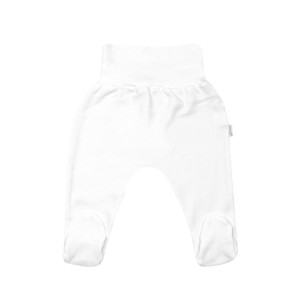 NICOLA Bikses zīdaiņiem ar pēdiņām Basic, balta | KIDO.LV