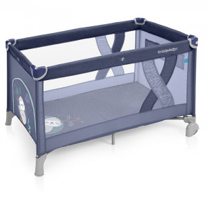 Baby Design ceļojuma gulta SIMPLE NEW 03 BLUE                       | KIDO.LV
