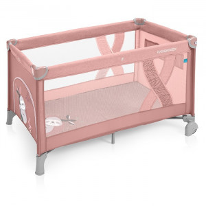 Baby Design ceļojuma gulta SIMPLE NEW 08 PINK | KIDO.LV