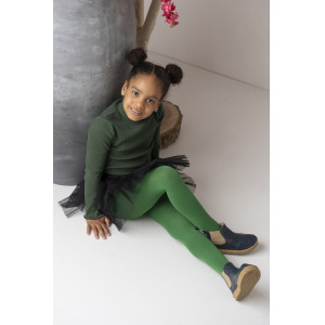MARY Zaļas mikrofibras zeķubikses meitenēm 60 DEN, Verde, 104-110cm | KIDO.LV