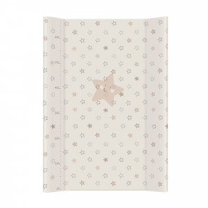 Ceba Baby zīdaiņu pārtinamā virsma Stars beige, Short, Hard, 50x70 | KIDO.LV