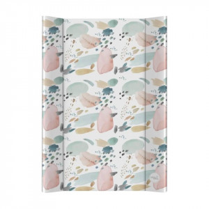 Ceba Baby zīdaiņu pārtinamā virsma - ULTRA LIGHT, Drops&Dots, Short, Hard, Ultra Light, 50x70 | KIDO.LV