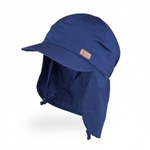 TUTU tumši zila vasaras cepure zēniem, ar UV30+ un kakla aizsargu | KIDO.LV