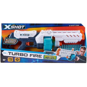 ZURU X-SHOT Turbo Fire ierocis ar 48 šautriņām, 36270 | KIDO.LV