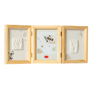 Tiny Love Double Frame komplekts mazuļa pēdiņu/rociņu nospieduma izveidošanai, koka, 3333166081 | KIDO.LV