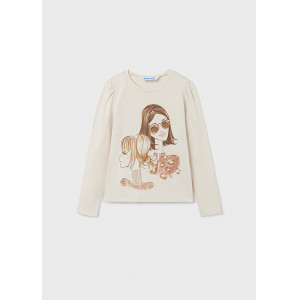 MAYORAL T-krekls ar garām piedurknēm meitenei ECOFRIENDS, Rosado | KIDO.LV