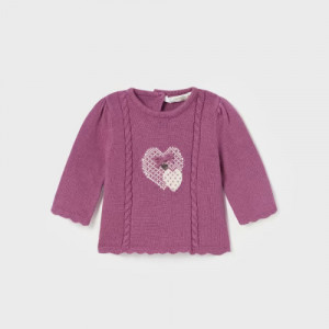 MAYORAL adīts džemperis meitenei Berenjena, rozā | KIDO.LV