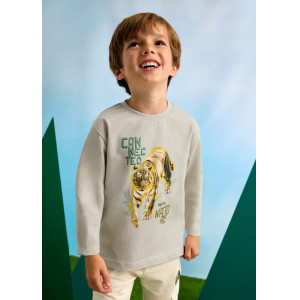 MAYORAL Zēnu T-krekls ar garām piedurknēm "Conected" | KIDO.LV