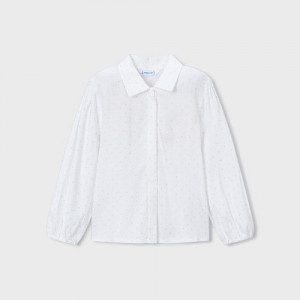 MAYORAL Balta blūze meitenei, Nata | KIDO.LV