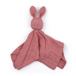 PETITE&MARS Bambusa muslīna miega zaķēns HUGO, Dusty Rose | KIDO.LV