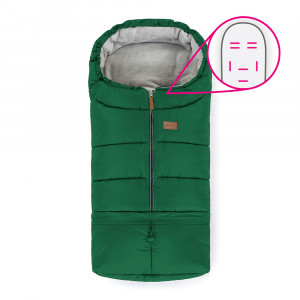 PETITE&MARS Mitruma aizturošs ratu guļammaiss, JIBOT 3in1, Juicy Green | KIDO.LV