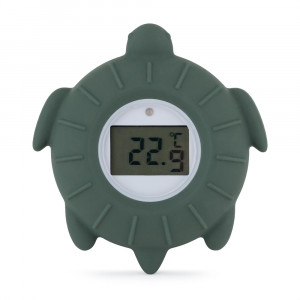 PETITE&MARSSilikona ūdens termometrs Turtle Terry, Misty Green | KIDO.LV