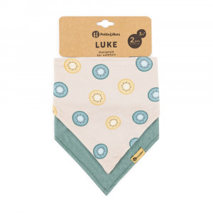 PETITE&MARS Lacīte - šalle LUKE, 3m+, Kiwis, 2 gab. | KIDO.LV