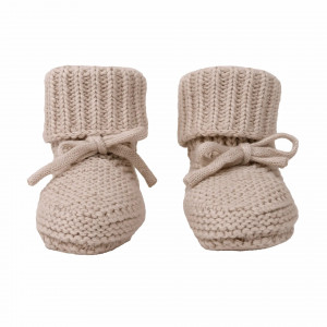 Lodger Slipper Knit kokvilnas čībiņas, Birch, 0-6 m, SLK599_0-6 | KIDO.LV