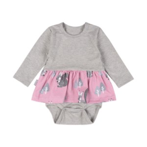 LENNE Bodijs ar garām piedurknēm un volānu TRINA - Image 1